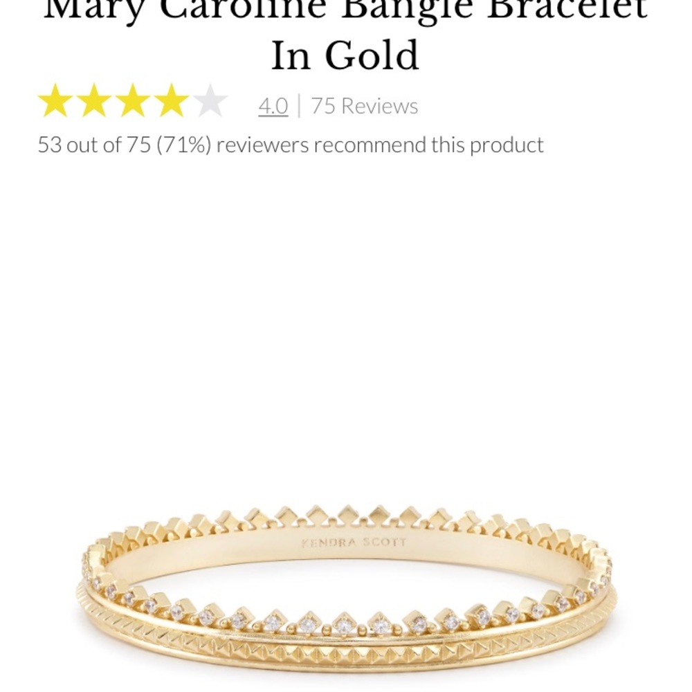 gold kendra scott bracelet